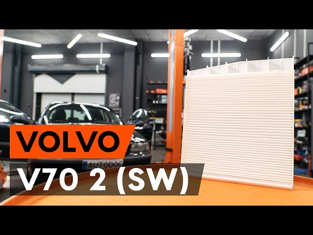 Volvo XC 60: cambiar el filtro de habitáculo/de polen