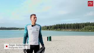 Ploggers Hardlopers Ruimen Zwerfvuil Op Van Toeristen