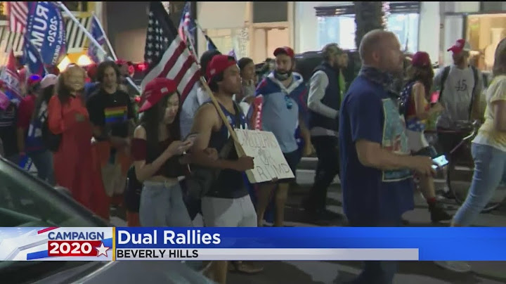 Unlawful Assembly Declared After Pro-Trump Rally Attendee, Counter Protester Get Into Fight