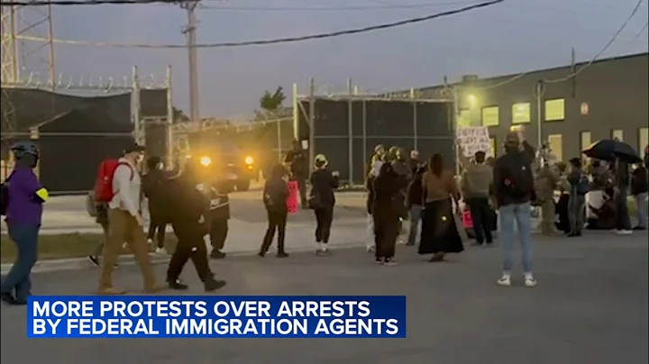 Protesters clash with ICE agents outside suburban Chicago facility