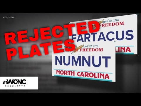 Thousands of personalized NC license plates rejected