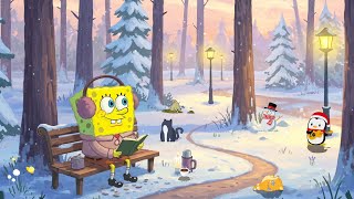 Spongebob Winter Reading ❄️📚 Cozy Lofi Vibes for Focus ✨ Study & Work Music Mix