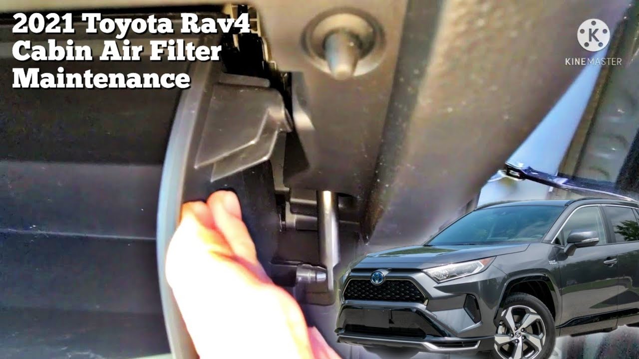 2021 toyota rav4 cabin air filter replacement / location - YouTube