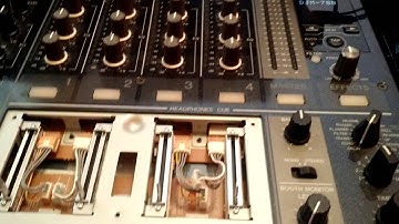 PIONEER DJM-700 mixer - channel four problem, sound leaking - SOLUTION on description
