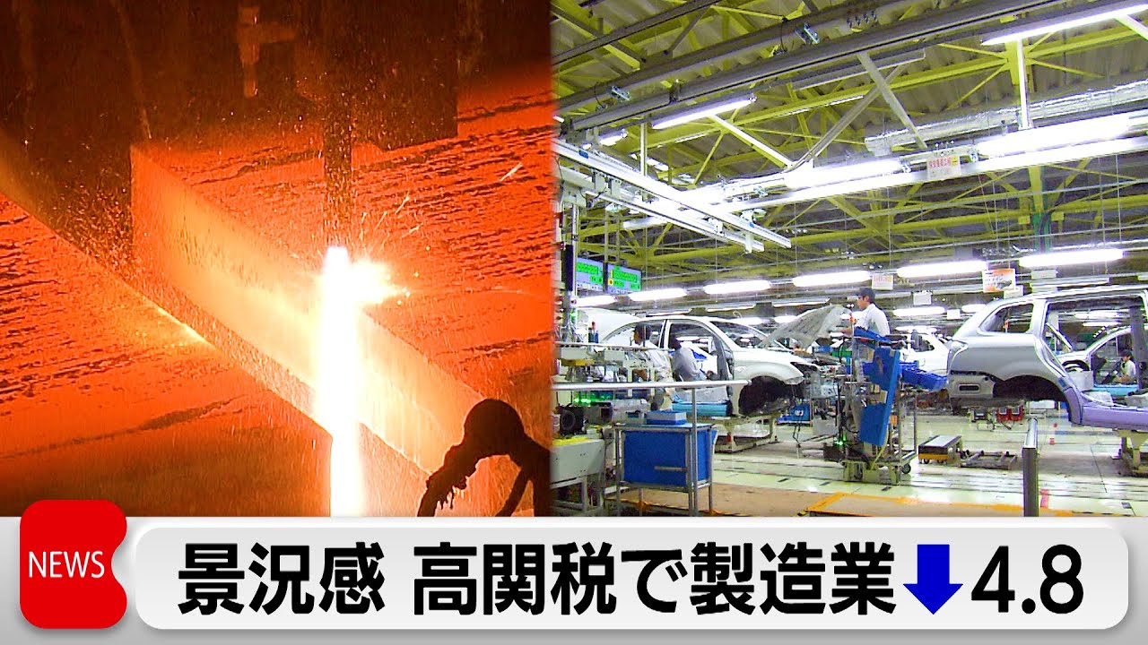 4-6月期の景況判断指数 トランプ政権による高関税の業種でマイナスが 
