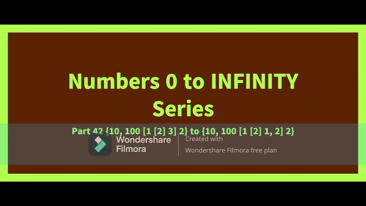 Numbers 0 to INFINITY Series Part 42. Reaching 2 Entries in second of separators