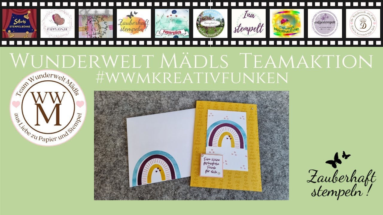 #WWMkreativFunken | Teamchallenge | neuer Minikatalog 2022 | Farbenfrohe Freude | Stampin' Up!