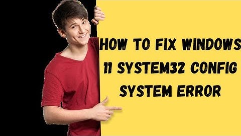 Fix Windows\System32\config\SYSTEM is missing or corrupt