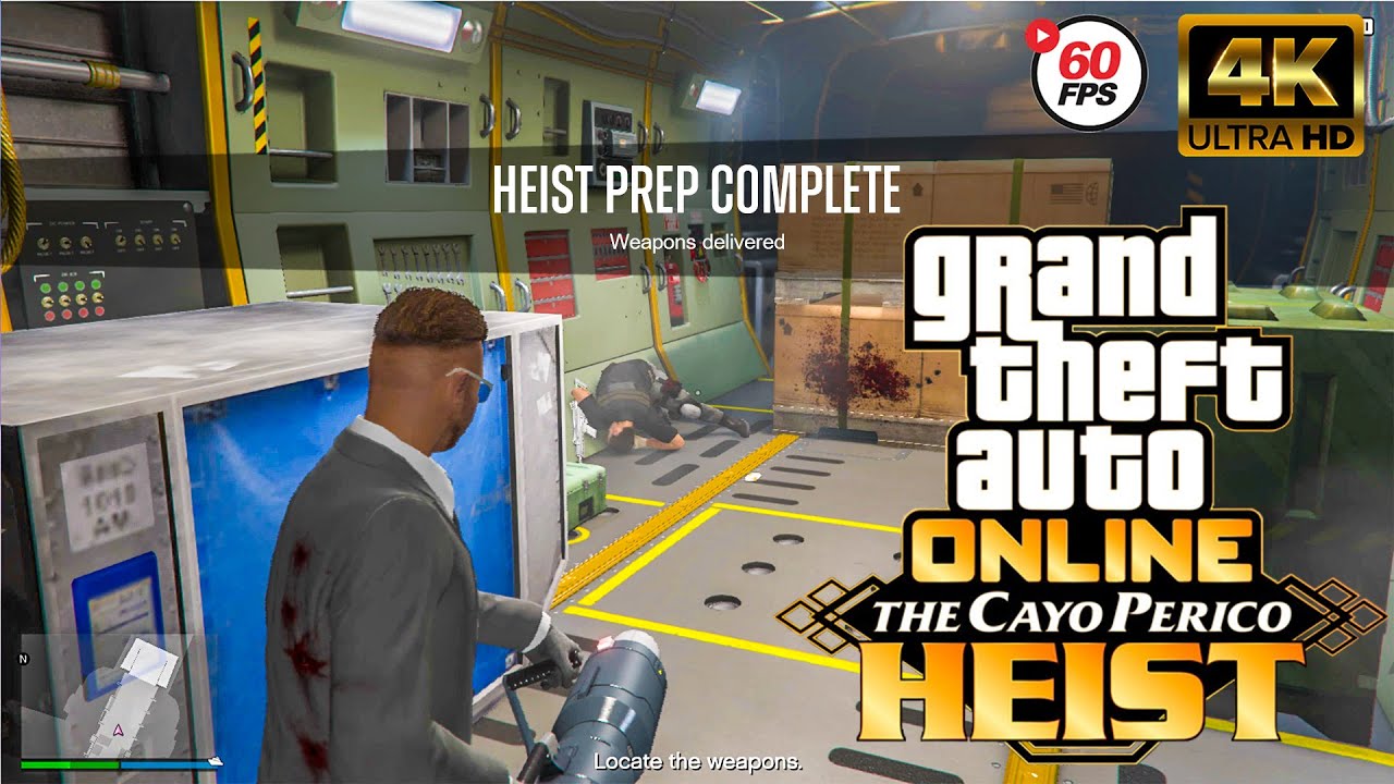 Cayo Perico Heist Prep 16 Solo Conspirator Weapon Loadout Avenger Merryweather GTA Online 4K