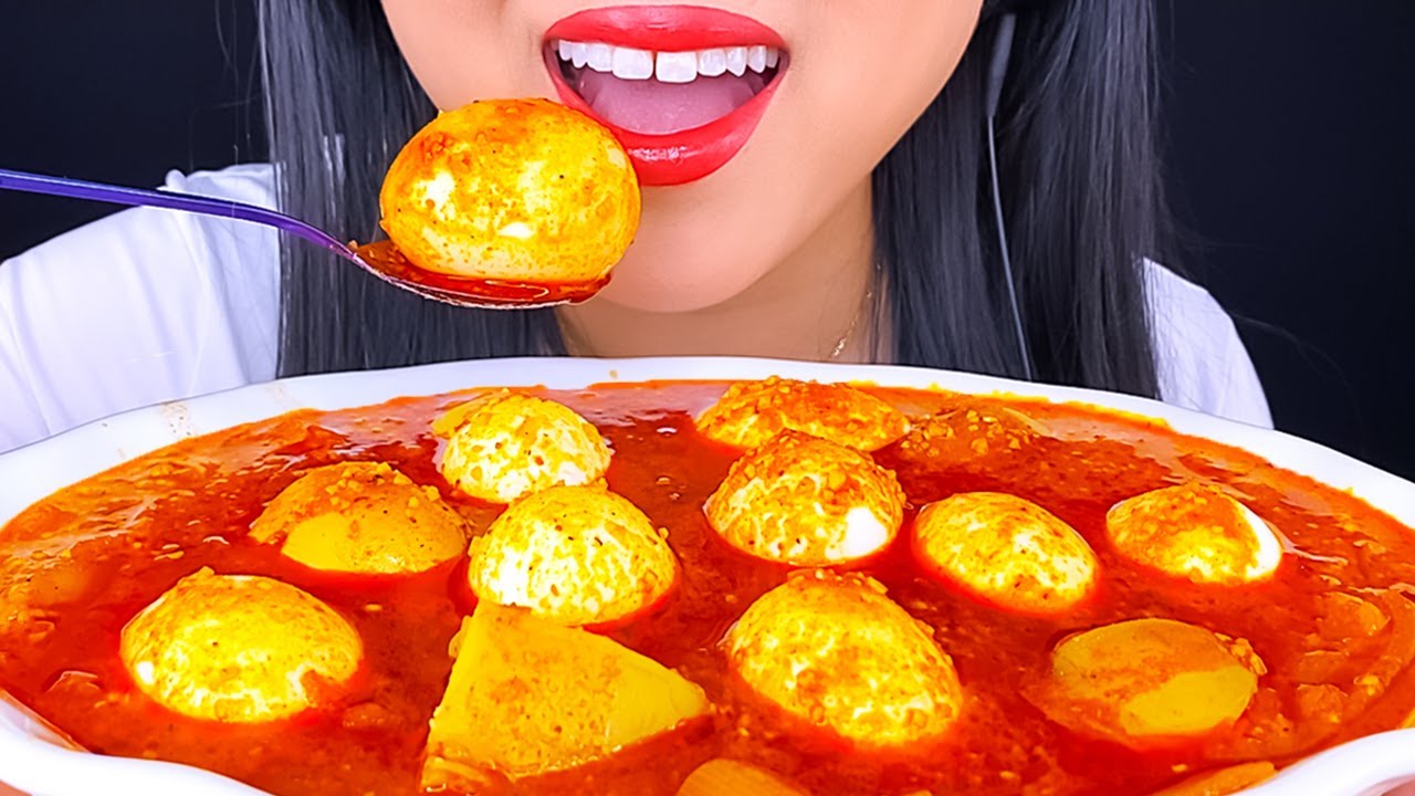 ASMR EGGS & POTATOES in BLOVES SMACKALICIOUS SAUCE *HOMEMADE* MUKBANG (EATING SHOW) ASMR Phan