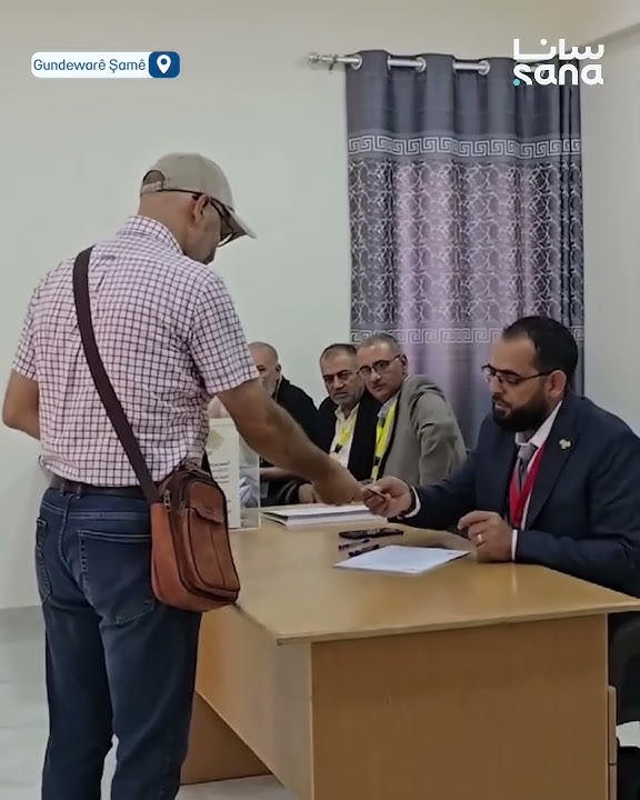 Hilbijartinên Encûmena Gel li Bazneya Hilbijartinê ya Darayayê li Gundewarê Şamê