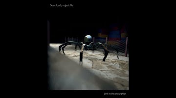 Mecha Robot walking animation made in Blender