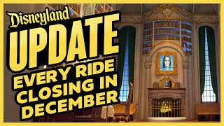 Disneyland Update: Every Ride Closing In December: Beast Library Closing Forever
