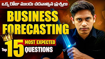 Business Forecasting Important Questions  || 3rd Sem Skil Paper Important Questions