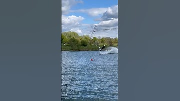 Wakeboard Surface Backroll To Revert Landed #wakeboard #flip #backflip #backroll #surfacetrick