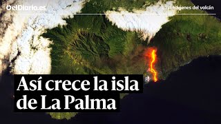 Así crece la isla de La Palma: la lava en el mar crea un delta volcánico