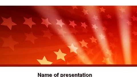 Red Stars PowerPoint Template by PoweredTemplate.com