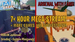 roblox live stream jailbreak arsenal and more join