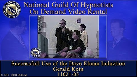 Successfull Use of the Dave Elman Induction with Gerald Kein - 11021-05