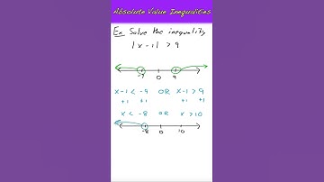 Solving Absolute Value Inequalities OR #shorts
