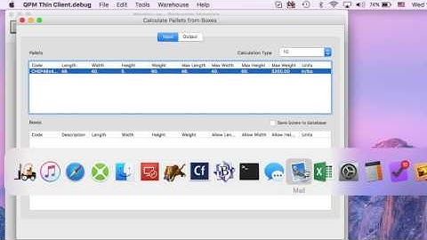 QPM Server - Standard Pallet Calculation