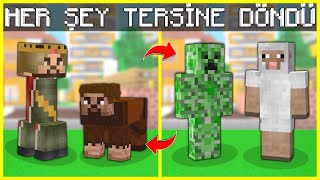 ŞEHİRDE HERŞEY TERSİNE DÖNDÜ! 😱 - Minecraft screenshot 3