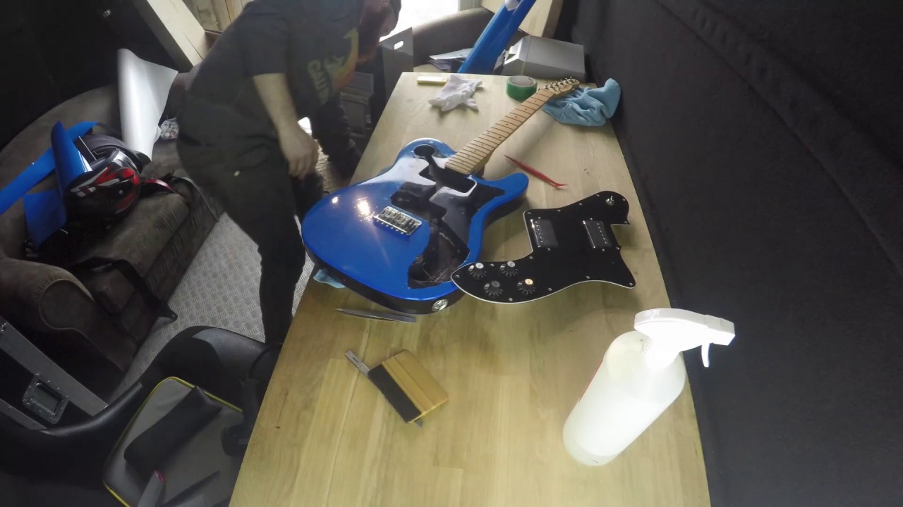 Telecaster Wrapped Blue