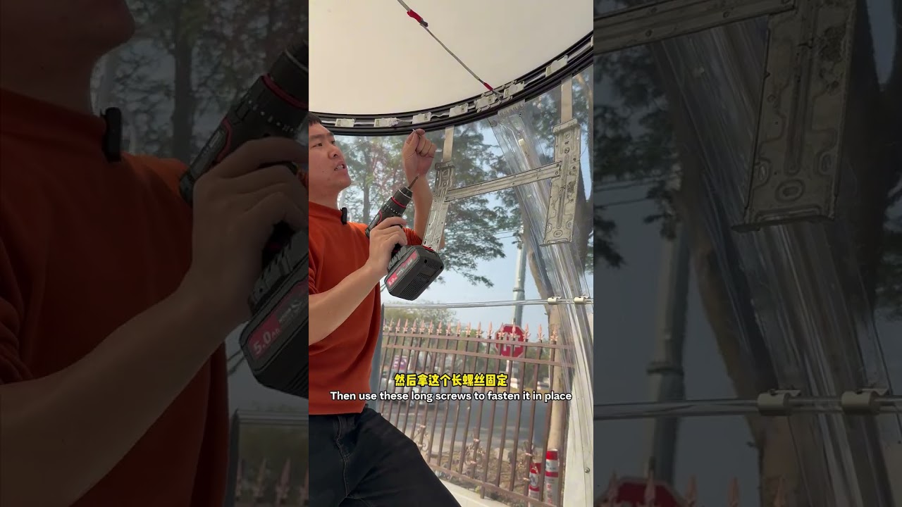 clear dome house new installation video