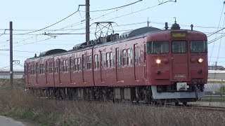 【4K】JR七尾線　普通列車415系電車　ｻﾜC08編成