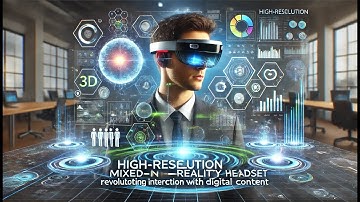 High Resolution Mixed Reality Headset Revolutionizing Interaction with Digital Content