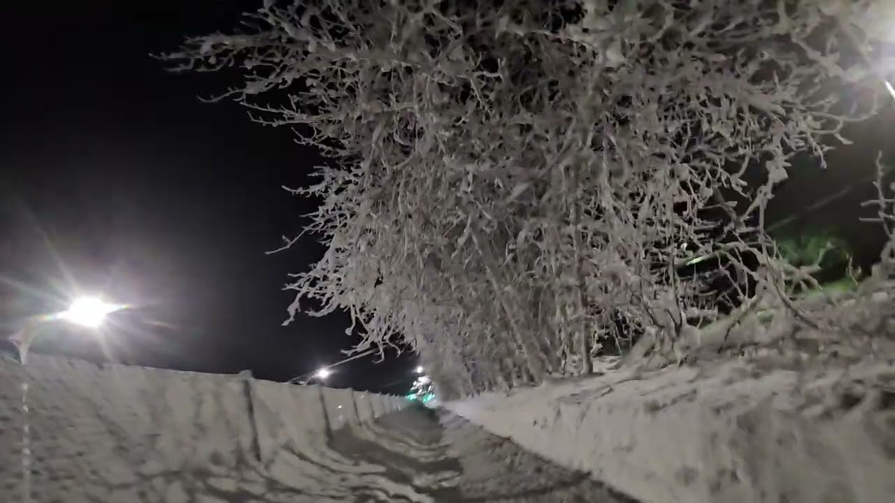 Fairbanks alaska AK tired long day sleep asmr long walk snow crunch night dark storytime story time