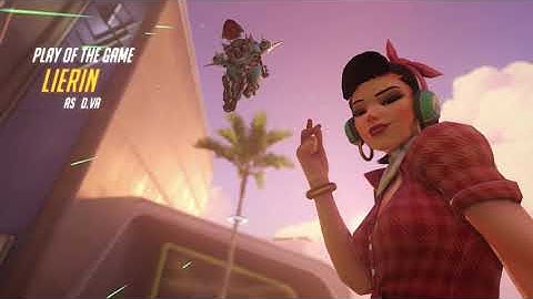 Dva bomb triple kill with Mei wall