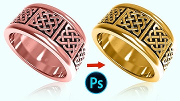Change Silver Color Jewelry to Rose Gold and Golden in Photoshop