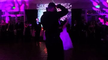 Projection mapped 1st dance