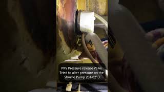 PRV Pressure Release Valve, Calorifier &amp; Shurflo Pump will not shut system - rattling sound from PRV