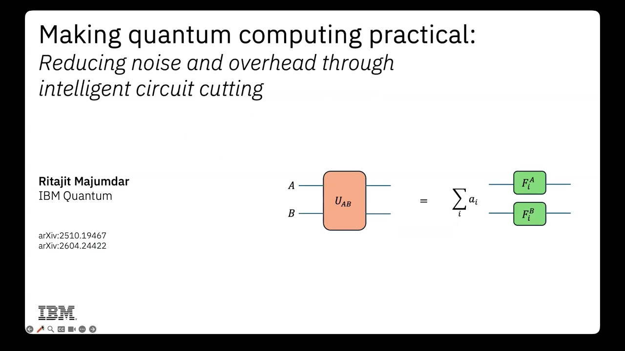QuCS Lecture77: Dr. Ritajit Majumdar(IBM India), Making quantum computing practical
