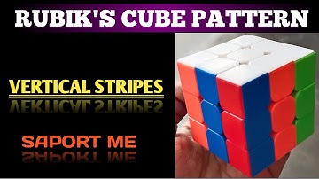VERTICAL STRIPES PATTERN || Rubik