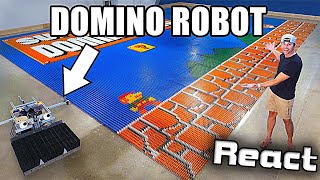 React: World Record Domino Robot (100k dominoes in 24hrs)