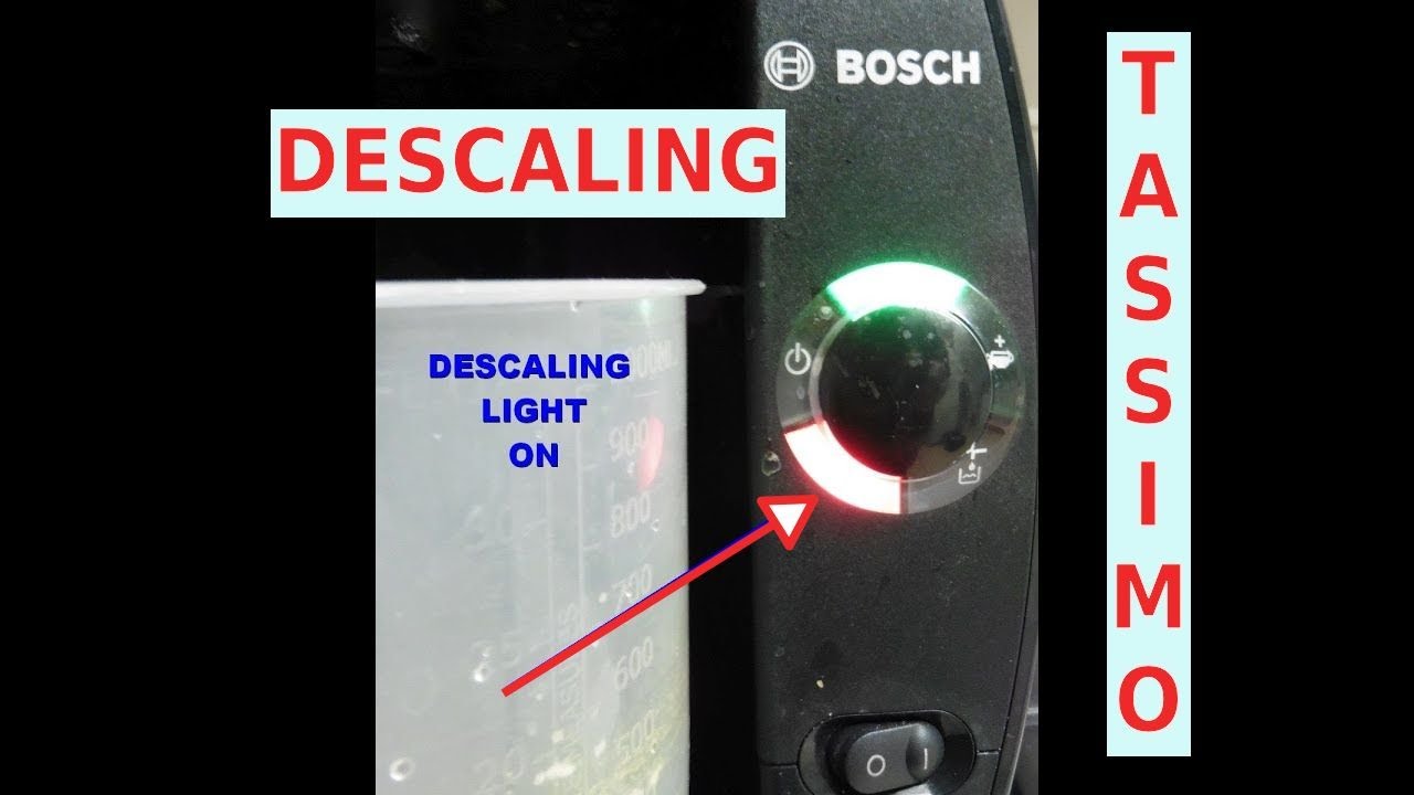 How To Descale Your Tassimo Red Scaling Light Always On Youtube