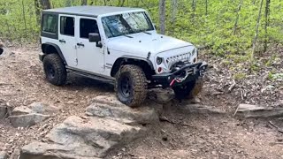 Jeep JK on 33s at southern Missouri off road ranch