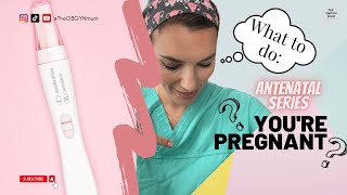 What to do when you first find out you are pregnant! Top tips from an OBGYN.