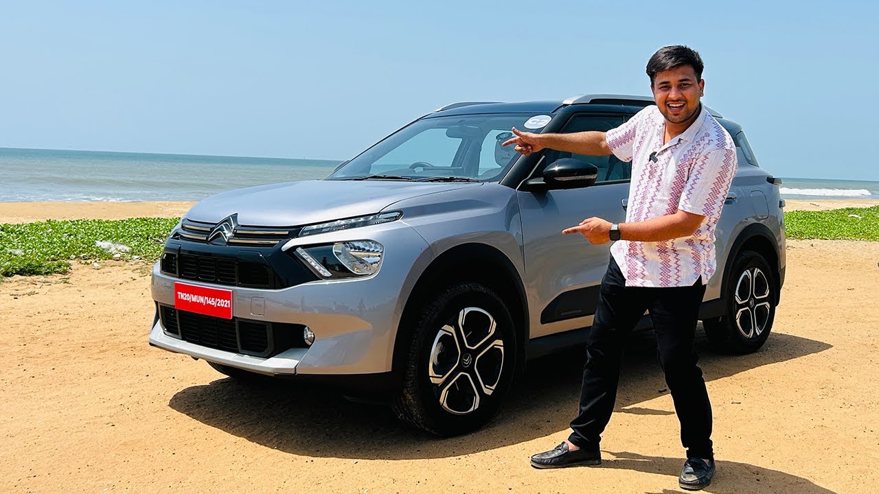 Citroen C3 Air Cross - Aa rahe hai hum Chennai 🔥 Amazing Beach side view