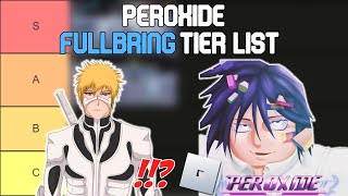 Peroxide Fullbring Tier List | Roblox Tier Lists