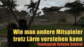 Wie man andere Mitspieler trotz Lärm verstehen kann - Teamspeak Volume Control