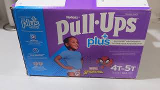 Huggies Pull-Ups Plus For Boys 4T-5T (NEW Spiderman Designs!) 