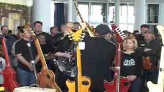 Rick Nielsen of Cheap Trick visits Les Paul's House of Sound Guitar Show in Milwaukee, WI
