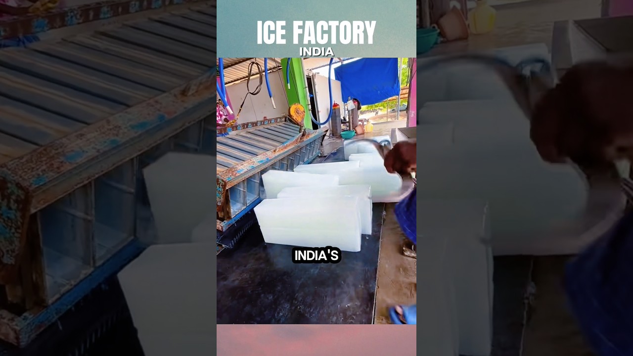 Inside Ice Block Production in India 