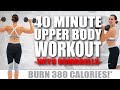 40 Minute UPPER BODY WORKOUT WITH DUMBBELLS 🔥BURN 380 CALORIES!🔥with Sydney Cummings