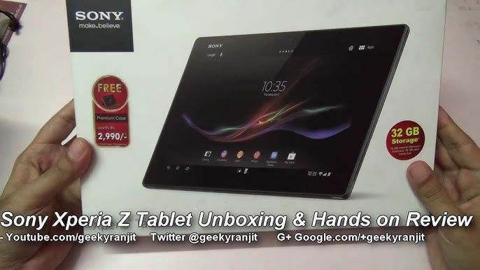 Présentation Sony Xperia Tablet Z2 - Vidéo Dailymotion