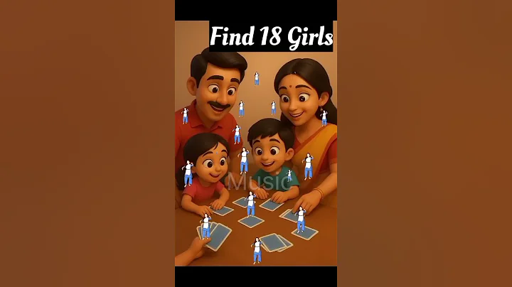 Only 1 % people will find || 18 dancing girls 🔍🧐 #shorts #eyetestchallenge #trending